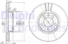 Delphi BG3696 - Гальмівний диск avtolavka.club