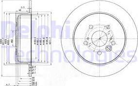 Delphi BG3691 - Гальмівний диск avtolavka.club