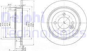 Delphi BG3662 - Гальмівний диск avtolavka.club