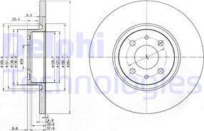 Delphi BG3600 - Гальмівний диск avtolavka.club