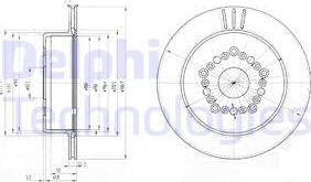 Delphi BG3617 - Гальмівний диск avtolavka.club