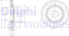 Delphi BG3620C - Гальмівний диск avtolavka.club