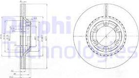 Delphi BG3679 - Гальмівний диск avtolavka.club