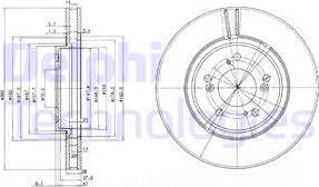 Delphi BG3678 - Гальмівний диск avtolavka.club