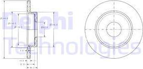 Delphi BG3673C - Гальмівний диск avtolavka.club