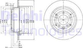 Delphi BG3060 - Гальмівний диск avtolavka.club