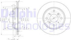 Delphi BG3062 - Гальмівний диск avtolavka.club