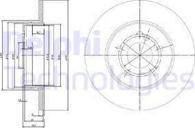 Delphi BG3089 - Гальмівний диск avtolavka.club