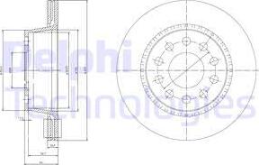 Delphi BG3031 - Гальмівний диск avtolavka.club