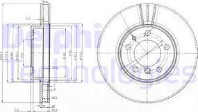 Delphi BG3037 - Гальмівний диск avtolavka.club