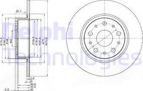 Delphi BG3076 - Гальмівний диск avtolavka.club