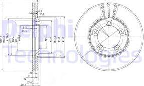 Delphi BG3071 - Гальмівний диск avtolavka.club