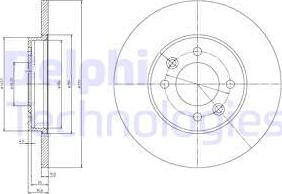 Delphi BG3147 - Гальмівний диск avtolavka.club