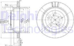 Delphi BG3154 - Гальмівний диск avtolavka.club