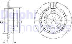 Delphi BG3158 - Гальмівний диск avtolavka.club