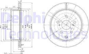 Delphi BG3166 - Гальмівний диск avtolavka.club