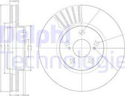 Delphi BG3189 - Гальмівний диск avtolavka.club