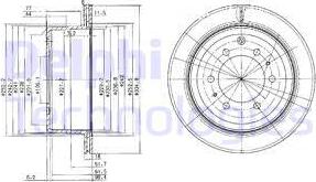 Delphi BG3188 - Гальмівний диск avtolavka.club