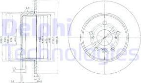 Delphi BG3183 - Гальмівний диск avtolavka.club