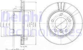 Delphi BG3899 - Гальмівний диск avtolavka.club