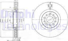 Delphi BG3898 - Гальмівний диск avtolavka.club