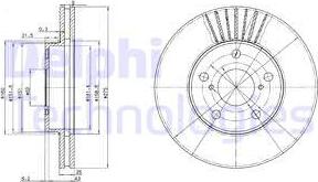 Delphi BG3856 - Гальмівний диск avtolavka.club