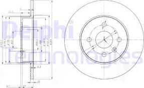 Delphi BG3885 - Гальмівний диск avtolavka.club