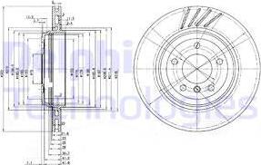 Delphi BG3831 - Гальмівний диск avtolavka.club