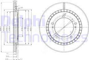 Delphi BG3820 - Гальмівний диск avtolavka.club