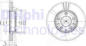 Delphi BG3874 - Гальмівний диск avtolavka.club