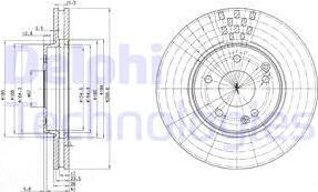 Delphi BG3396 - Гальмівний диск avtolavka.club