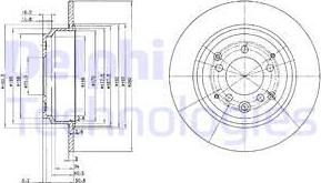 Delphi BG3390 - Гальмівний диск avtolavka.club