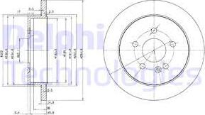 Delphi BG3398 - Гальмівний диск avtolavka.club