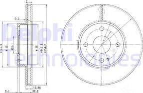 Delphi BG3393 - Гальмівний диск avtolavka.club