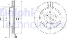 Delphi BG3397 - Гальмівний диск avtolavka.club