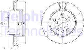 Delphi BG3296 - Гальмівний диск avtolavka.club