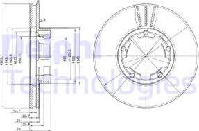 Delphi BG3245 - Гальмівний диск avtolavka.club