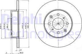 Delphi BG3262 - Гальмівний диск avtolavka.club