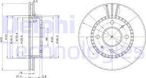 Delphi BG3206 - Гальмівний диск avtolavka.club