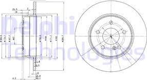 Delphi BG3239 - Гальмівний диск avtolavka.club