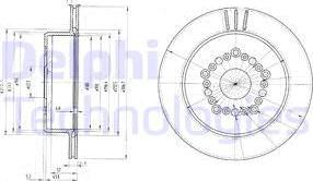 Delphi BG3230 - Гальмівний диск avtolavka.club