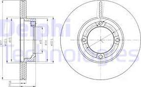 Delphi BG3220 - Гальмівний диск avtolavka.club