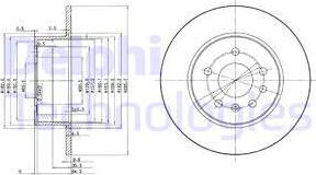 Delphi BG3274C - Гальмівний диск avtolavka.club