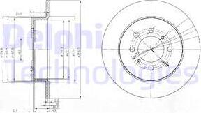 Delphi BG3793 - Гальмівний диск avtolavka.club