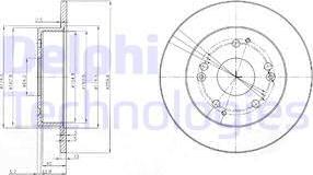 Delphi BG3746 - Гальмівний диск avtolavka.club