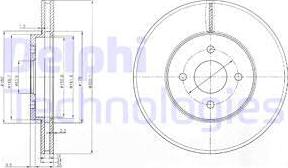 Delphi BG3742 - Гальмівний диск avtolavka.club