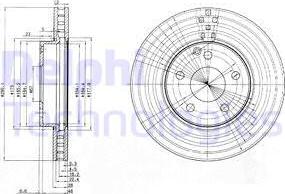 Delphi BG3755 - Гальмівний диск avtolavka.club