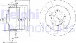 Delphi BG3736 - Гальмівний диск avtolavka.club