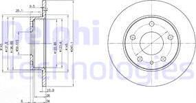 Delphi BG2914 - Гальмівний диск avtolavka.club