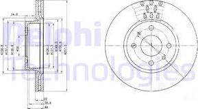 Delphi BG2413 - Гальмівний диск avtolavka.club